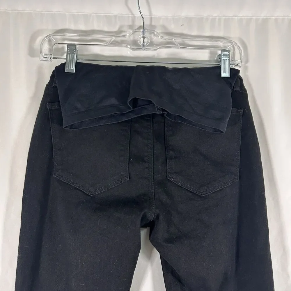 New Gap Maternity Jeggings Women's 27 4L Long Black Pull On Stretchy 30" Inseam - Picture 6 of 7